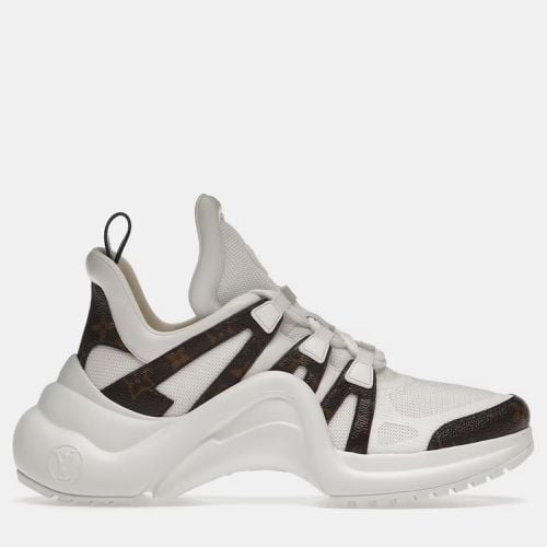 Louis Vuitton Brown/White Mesh and Monogram Coated Canvas Archlight Sneaker EU 37 - Louis Vuitton - Modalova