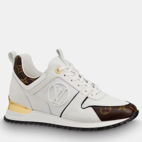 Louis Vuitton Brown/White Monogram Coated Canvas and Leather Run Away Sneaker EU 38 - Louis Vuitton - Modalova