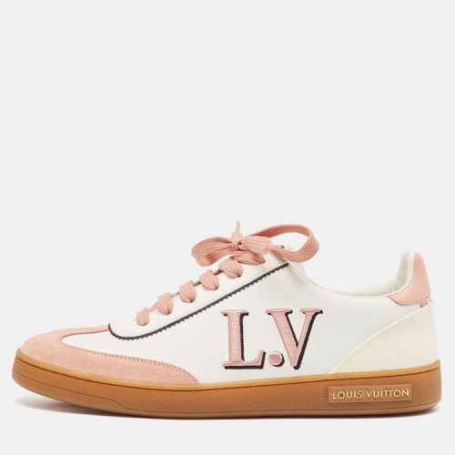 Pink Leather and Suede Frontrow Low Top Sneakers Size 39 - Louis Vuitton - Modalova