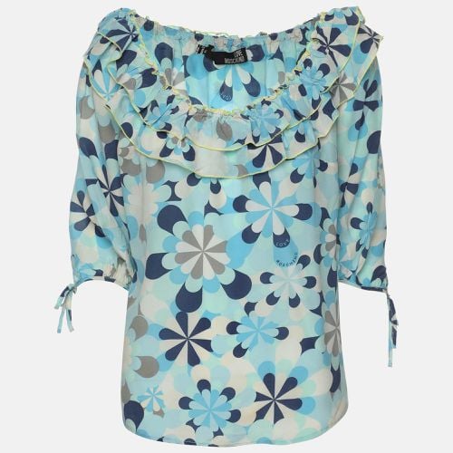 Love Moschino Multicolor Printed Silk Top M - Love Moschino - Modalova