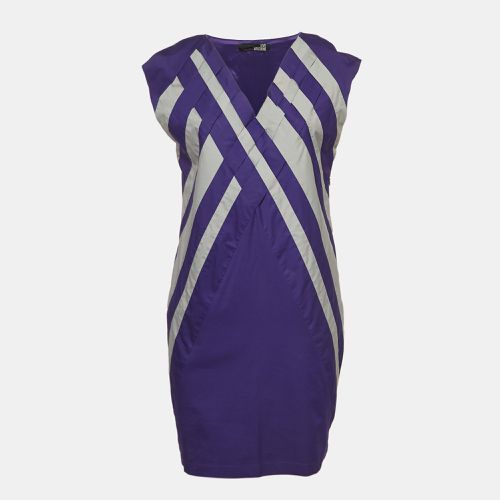 Love Moschino Purple Poplin Braided Detail Shift Dress M - Love Moschino - Modalova