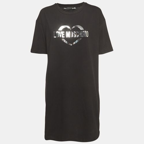 Love Moschino Black Logo Cotton T-Shirt M - Love Moschino - Modalova