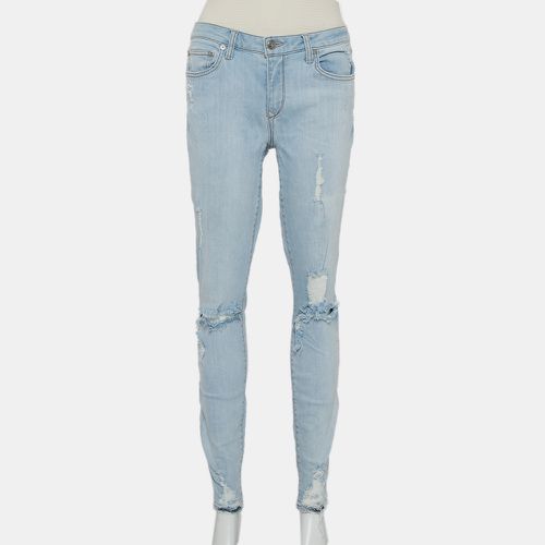 Light Wash Denim Distressed Skinny Jeans M - Lovers + Friends - Modalova