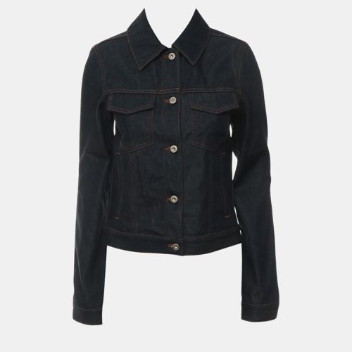 Loewe Navy Blue Dark Wash Anagram Denim Jacket S - Loewe - Modalova