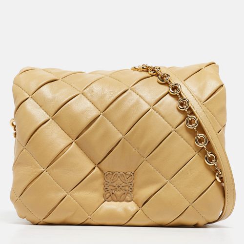 Loewe Beige Leather Pleated Goya Puffer Shoulder Bag - Loewe - Modalova