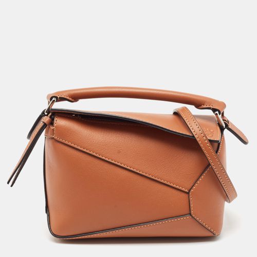 Loewe Brown Leather Mini Puzzle Shoulder Bag - Loewe - Modalova