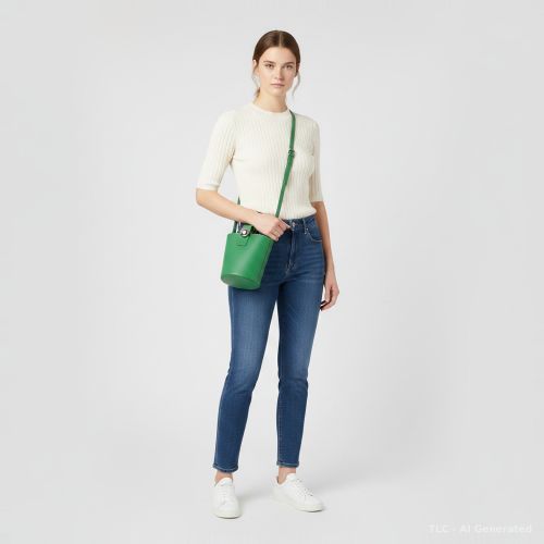 Pebble Mini Leather Bucket Bag - Loewe - Modalova
