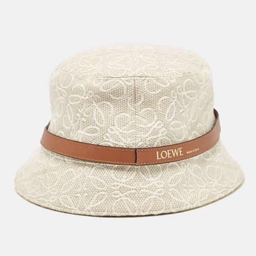 Loewe Beige Anagram Jacquard Bucket Hat - Loewe - Modalova