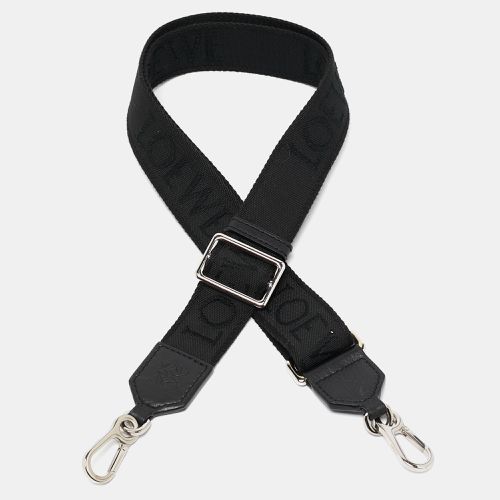 Loewe Black Canvas and Leather Webbing Adjustable Bag Strap - Loewe - Modalova