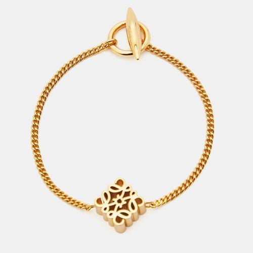 Loewe Anagram Gold Tone Bracelet - Loewe - Modalova