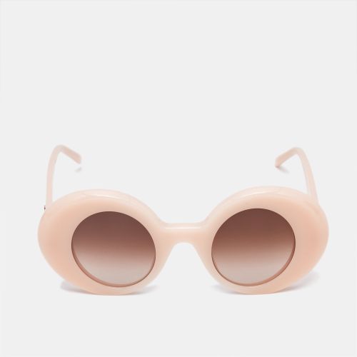 Peach/Brown Gradient LW40089I Frame Oval Sunglasses - Loewe - Modalova