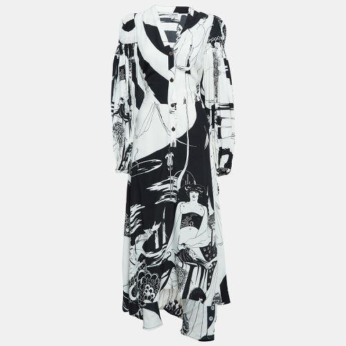 Printed Smocked Sleeve Maxi Dress S - Loewe - Modalova