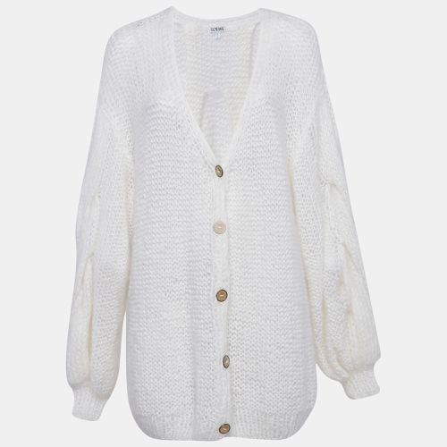 Off- Cable Knit Cardigan M - Loewe - Modalova