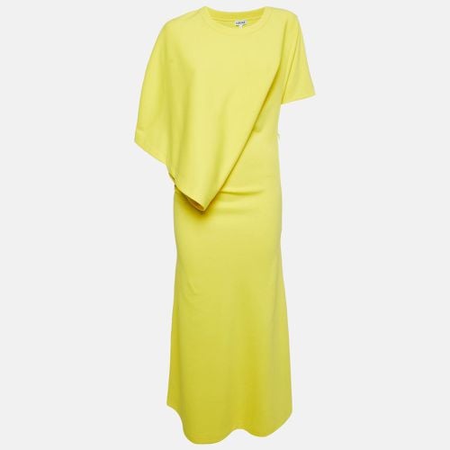 Loewe Yellow Jersey Asymmetric Long Dress L - Loewe - Modalova