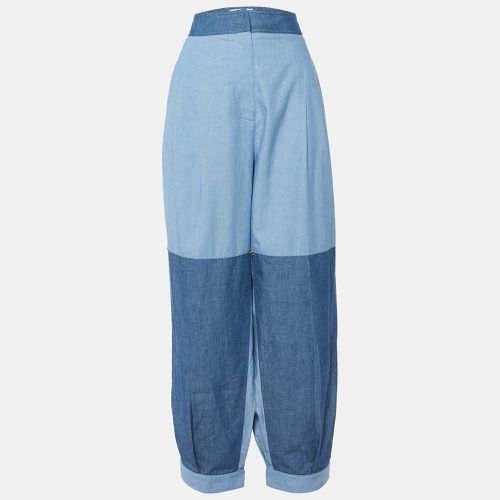 Loewe Blue Patchwork Denim Pleated Trousers XXL - Loewe - Modalova