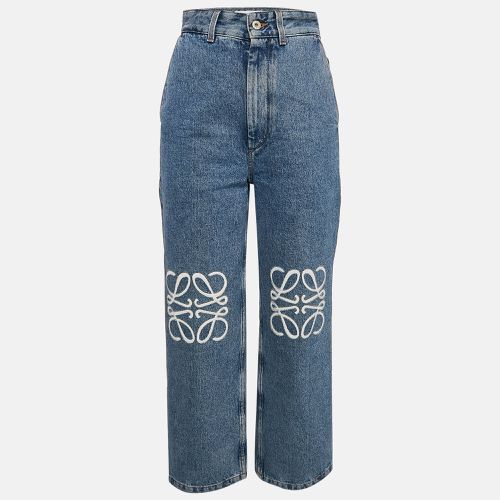 Loewe Blue Denim Logo Detail Straight Leg Jeans S Waist 26" - Loewe - Modalova