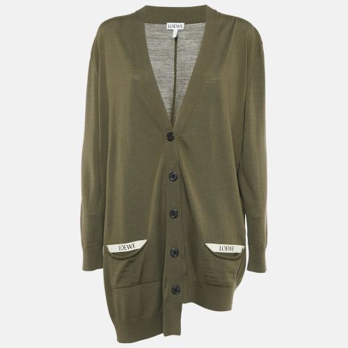 Wool Buttoned Cardigan L - Loewe - Modalova