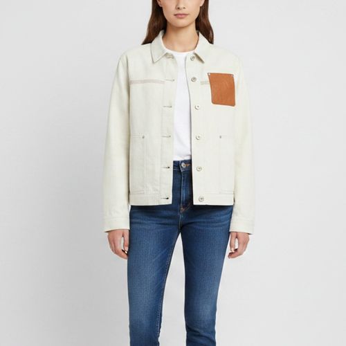 Light Denim Anagram Patch Workwear Jacket M - Loewe - Modalova