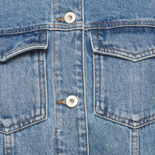 Anagram Laser Cut Denim Button-Down Jacket S - Loewe - Modalova
