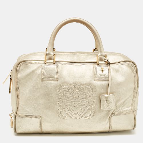 Loewe Gold Leather Amazona 36 Satchel - Loewe - Modalova