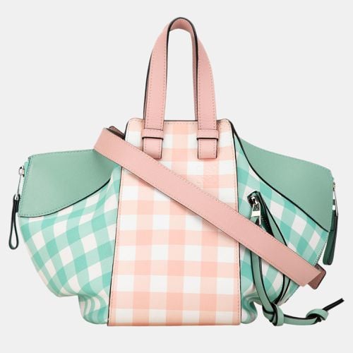 Loewe Pink/Green Small Hammock Gingham - Loewe - Modalova