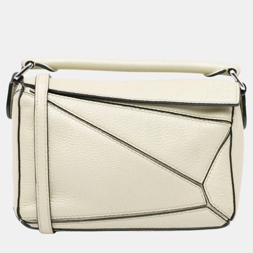 Loewe White Mini Puzzle Satchel - Loewe - Modalova