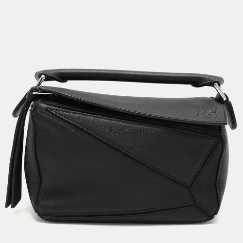 Loewe Black Leather Mini Puzzle Shoulder Bag - Loewe - Modalova