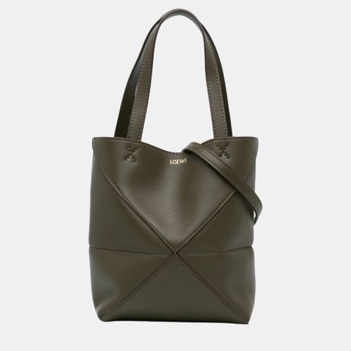 Loewe Brown/Green Mini Puzzle Fold Tote - Loewe - Modalova