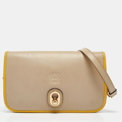 Loewe Beige/Yellow Leather Ines Flap Shoulder Bag - Loewe - Modalova