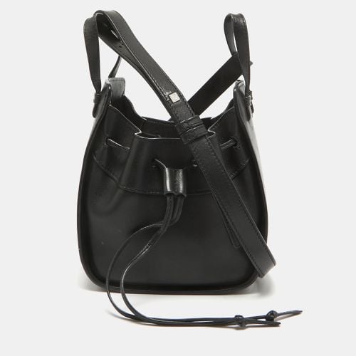 Loewe Black Leather Mini Hammock Drawstring Shoulder Bag - Loewe - Modalova