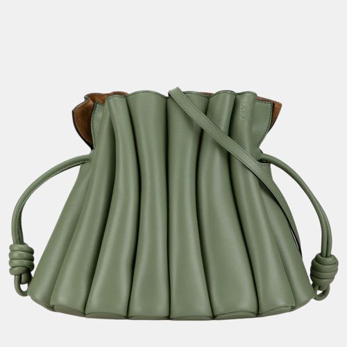 Loewe Green Calfskin Ondas Flamenco Knot Crossbody - Loewe - Modalova