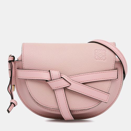 Loewe Pink Calf Leather Small Leather Gate Crossbody Bag - Loewe - Modalova