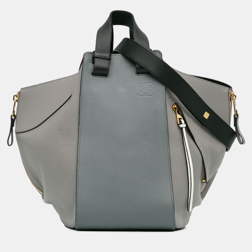 Loewe Grey Calf Leather Medium Tricolor Hammock Bag - Loewe - Modalova