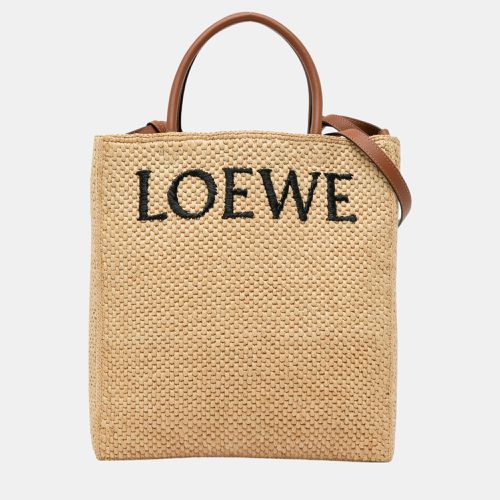 Loewe Beige/Brown Small Raffia Standard A4 Satchel - Loewe - Modalova