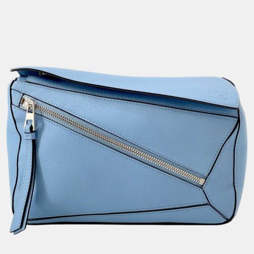 Loewe Light Blue Leather Small Puzzle Bumbag - Loewe - Modalova