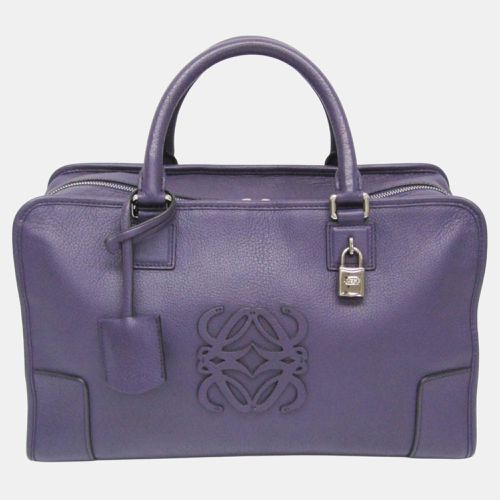 Loewe Purple Amazona 36 Women's Leather Handbag - Loewe - Modalova