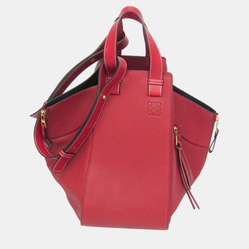 Loewe Red Hammock Medium Leather Handbag - Loewe - Modalova