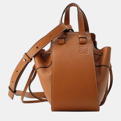 Loewe Hammock Drawstring Tan Leather Size Mini - Loewe - Modalova