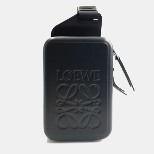 Loewe Black Leather molded slingback bag - Loewe - Modalova