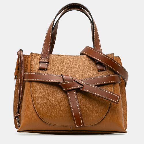 Loewe Brown Mini Gate Top Handle Satchel Bag - Loewe - Modalova