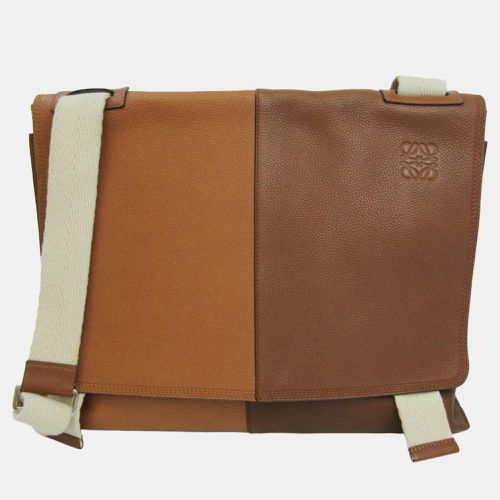 Loewe Brown Leather Easy Messenger Flap Bag - Loewe - Modalova