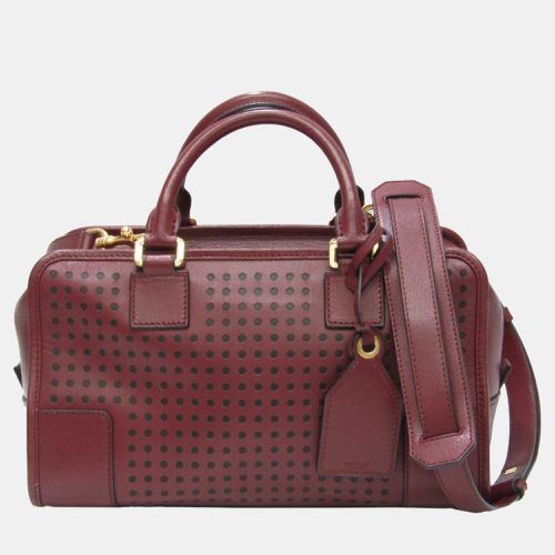 Loewe Bordeaux Leather Amazona Satchel - Loewe - Modalova