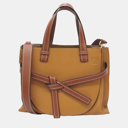 Loewe Brown Leather Small Gate Shoulder Bag - Loewe - Modalova