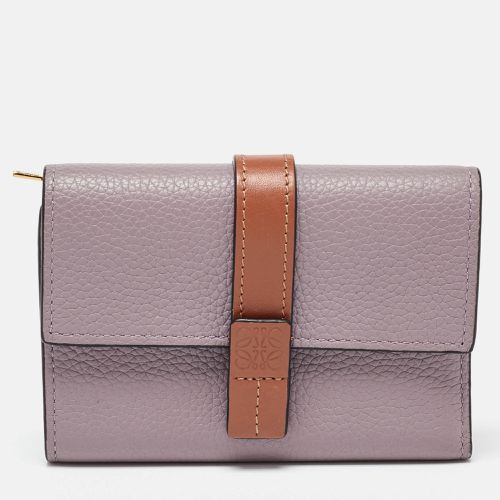 Loewe Purple/Brown Leather Trifold Wallet - Loewe - Modalova