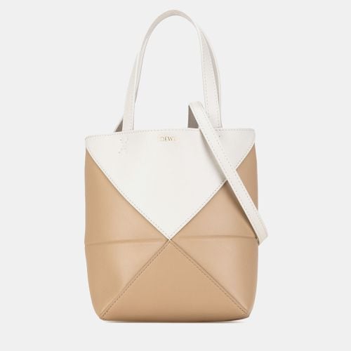 Loewe Bicolor Leather Mini Puzzle Fold Tote Bag - Loewe - Modalova