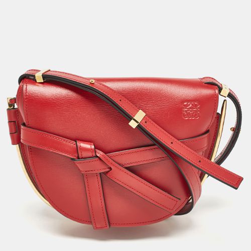 Loewe Red Leather Metal Gate Shoulder Bag - Loewe - Modalova