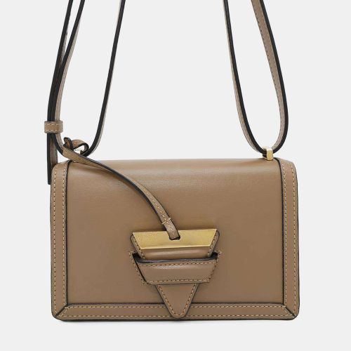 Loewe Beige Leather Barcelona Mini Shoulder Bag - Loewe - Modalova