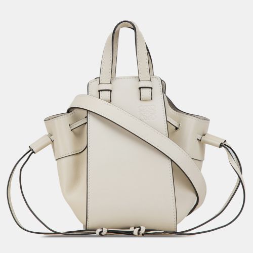 Loewe White Mini Leather Hammock Bag - Loewe - Modalova