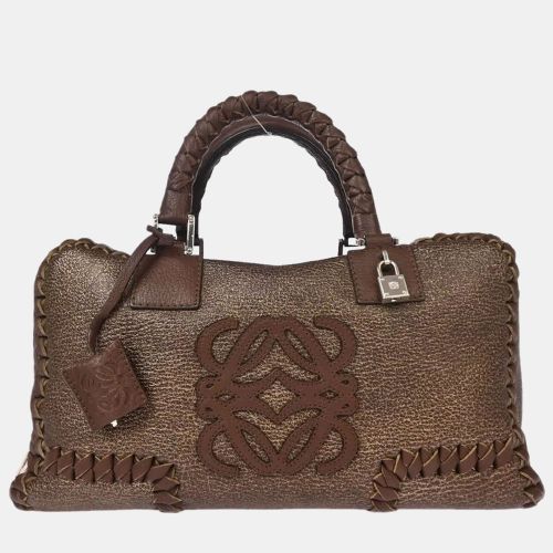 Loewe Bronze Leather Amazona 36 Handbag - Loewe - Modalova