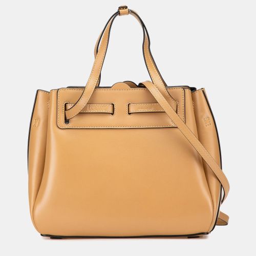 Loewe Brown Mini Leather Lazo Satchel - Loewe - Modalova